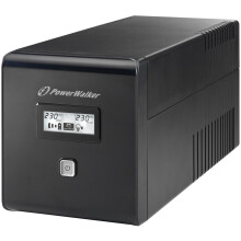 Omvormer - AIPTEK - POWERWALKER VI 1000 - Lijninteractief - 1000 VA - Zwart LCD-display