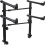 (As show, One size) 2 Sets  Electronic Organ Keyboard Universal Elevation Brackets Keyboard Holder 1