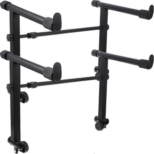 (As show, One size) 2 Sets  Electronic Organ Keyboard Universal Elevation Brackets Keyboard Holder