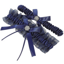 (As show, One size) 2pcs Women Garters Wedding Bridal Thigh Garters Delicate Lace Leg Bands