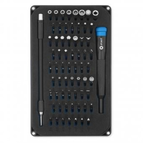 Schroevendraaier bitset - iFixit - 64 bits - Hoge densiteit schuim - Rubber - Ergonomisch