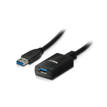 USB 3.0 Kabel USB A hona - USB A hane 5 m Svart