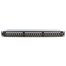 Tableau de connexions - MicroConnect - noir - 24 ports - Câble réseau