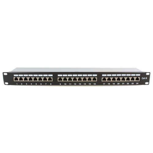 Tabla de conexiones - MicroConnect - negro - 24 puertos - Cable de red