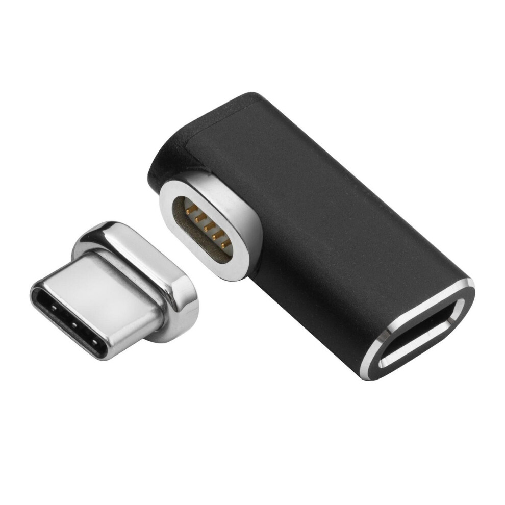 Schwarz Magnetischer Usb-C 90°-Adapter - Microconnect - Bild 4
