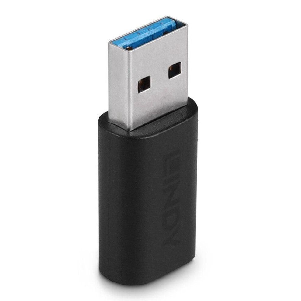 Lindy USB 3.2 Typ A zu C Adapter, USB Adapter, Schwarz - Image 5
