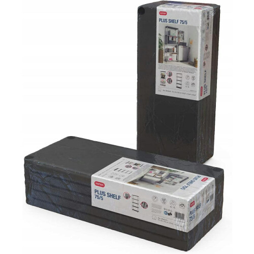 Curver Lagerregal - KETER - ETAGERE PLUS 75/5 - 5 Regalböden - Schwarz
