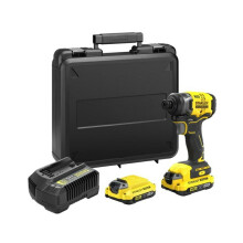 Atornillador de impacto inalámbrico - 18V - STANLEY FATMAX V20 - SFMCF810D2K-QW - Sin escobillas - 170Nm - 2 baterías de 2 Ah + cargador de 2 A