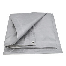 Dekzeil - AWTOOLS - AW68072 - Zeil 600 cm x 800 cm - 120 g/m2 - Zilver