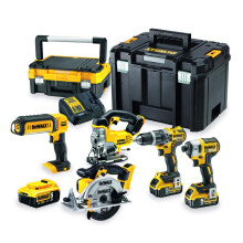 Sähkökäyttöisten työkalujen pakkaus - DEWALT - DCK551P3T - 18V - 5 työkalua - 3 akkua 5Ah