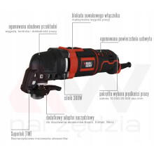 Multifunctionele draadloze oscillerende tool - BLACK+DECKER - MT300KA-QS - 300W - snijden, schuren, schrapen - 11 accessoires