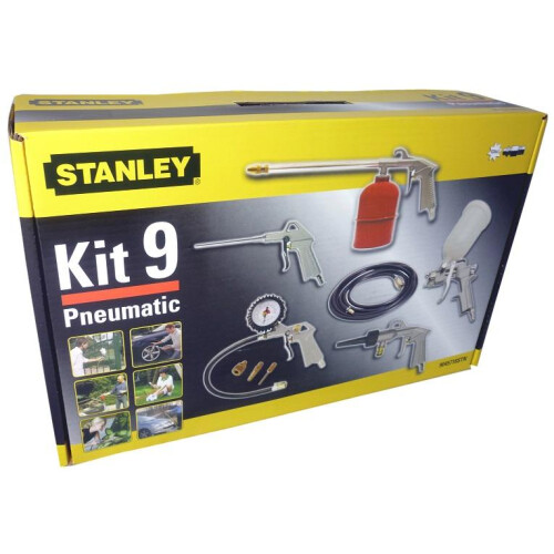 STANLEY STANLEY Kit 9 pneumatische accessoires in karton