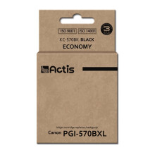 Inktcartridge - ACTIS - KC-570BK - Zwart - Standaard - 22 ML