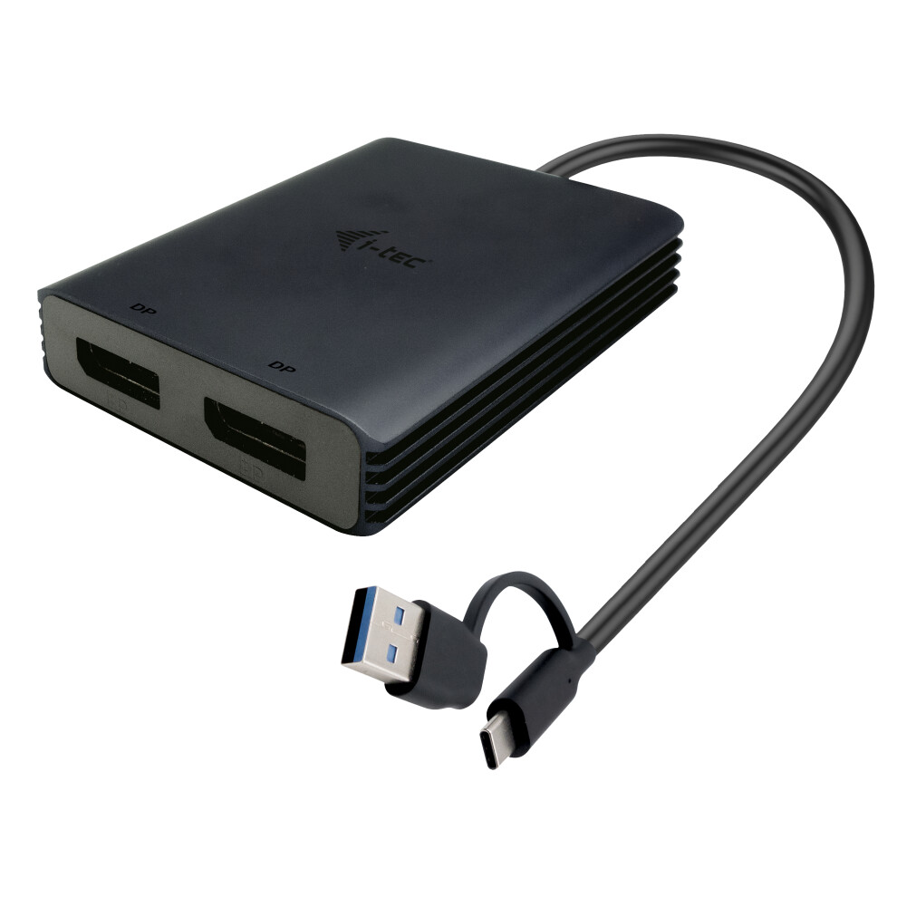 Itec I-Tec Usb-A/Usb-C Dual 4K Dp Video Adapter 2X 4K Dp Display Adapter Mit Displaylink Chip 6950 (Cadua - Bild 5