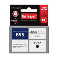 Activejet AH-655BR ink for HP printer; HP 655 CZ109AE replacement; Premium; 20 ml; black