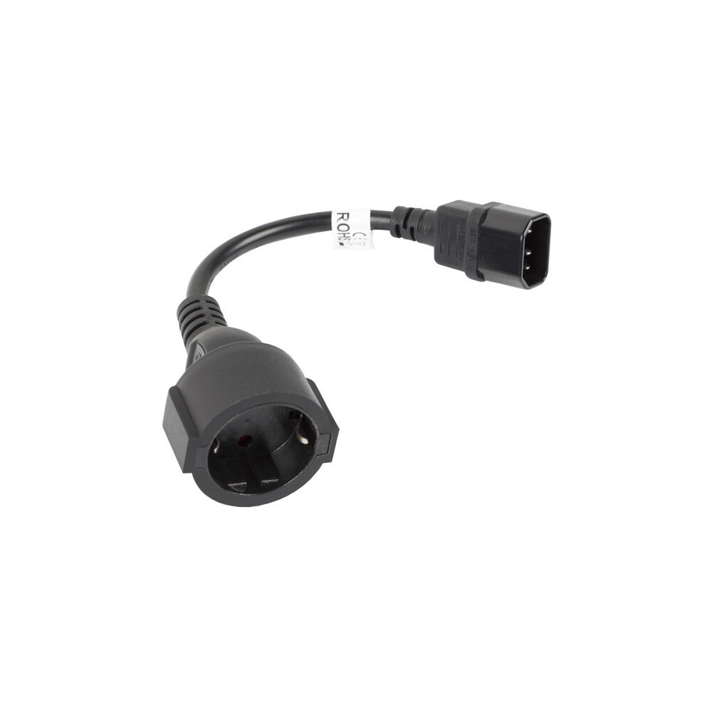 Lanberg Black Ca-C14e-10Cc-0018-Bk Power Cable C14 Coupler