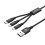 UNITEK C14049BK USB cable 1.2 m USB 2.0 USB C Micro-USB B/Lightning Black 1