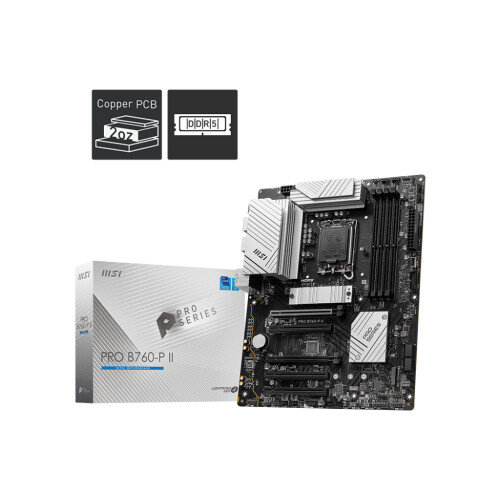 MSI Placa base - MSI - PRO B760-P II placa base Intel B760 LGA 1700 ATX 1