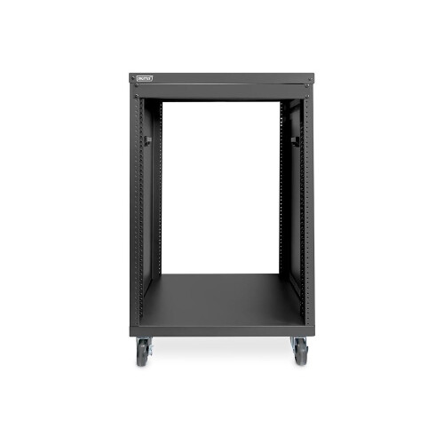 DIGITUS DN-48001 - Rack de Áudio - 19 Polegadas - 16U - Rack de Equipamento Universal - para Acessórios de Áudio e Vídeo - Desmontado - Carrega ma