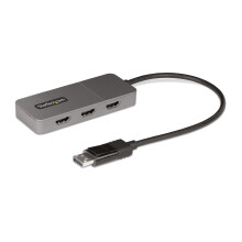 Hub MST à 3 Ports - StarTech.com - DisplayPort vers 3X HDMI - Alimentation par USB - HDR/HDMI 7.1ch - HDCP 2.2