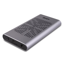 USB 3.2 Gen 2x2 - LINDY - Kaksois SSD M.2 NVMe - Alumiini - 20 Gbit/s - kloonaus