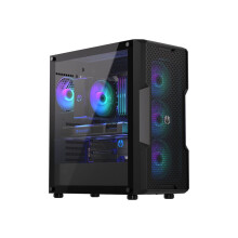 Caja de PC - Endorfy - Regnum 400 ARGB - Refrigeración óptima - Diseño moderno - Color negro