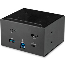 startech kannettavan tietokoneen telakointimoduuli neuvottelupöytään liitäntälaatikko mustaVideopelit Telakointiasema neuvotteluhuoneeseen | HDMI
