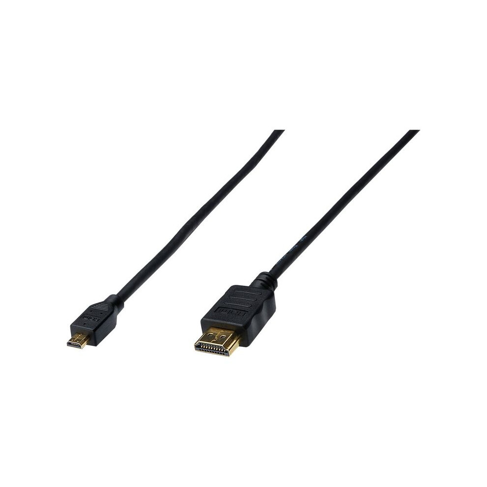 Digitus Hdmi High Speed With Ethernet Connecting Cable - Micro Hdmi Type-D Male/Hdmi Type-A Male - 1 M 4016032323006