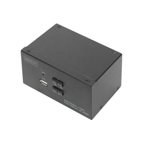 DIGITUS DS-12860 SWITCH PER SCHERMO, TASTIERA E MOUSE NERO