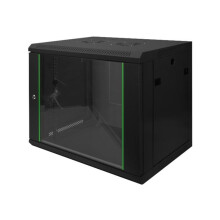 Armario Rack - DIGITUS - DN1909UECN - 9U - Negro - Acero con puerta de vidrio