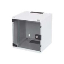 DIGITUS Network Cabinet de 10 pulgadas - 6U - Montaje en pared - HxWxD 330x312x300mm - Profundidad 250mm - Negro - DN-10-06U-B