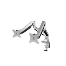 ICY BOX IB-MS504-T Verstelbare beugel voor 2 monitoren zwart, zilver Schermgrootte: tot 32 inch bureau-montage