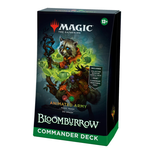Magic: The Gathering Bloomburrow Commander Deck - Esercito Animato (Mazzo da 100 carte, 2 carte Collector Booster, Sample Pack + Accessori)
