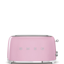 Grille-pain 4 fentes Smeg TSF02PKEU rose - SMEG - 2 emplacements - 1500 Watt - 6 niveaux de brunissement