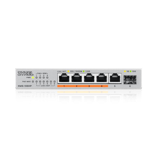 Switch Zyxel XMG-105HP-EU0101F 70W Uadministreret 2