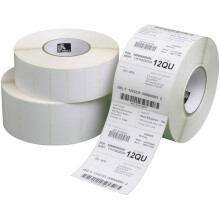 Etiquetas adesivas de papel - ZEBRA - Z-Select 4000D - 57,2 x 19,1 mm - Branco brilhante - 39780 etiquetas