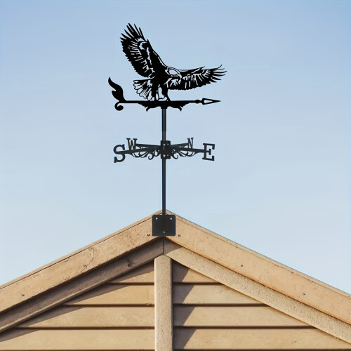 [Rust Proof Eagle Wind Vane] Flying Eagle Wind Vane, Rust Proof Iron, Ground Insertion Decoration, 2