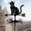 This Is a Protective Weather Vane Featuring a Rust-Resistant Coating - an Elegant Little Cat Design 3