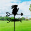Charming Metal Rabbit Weathervane with Rust-Proof Coating – Black Silhouette Design 3