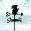 Charming Metal Rabbit Weathervane with Rust-Proof Coating – Black Silhouette Design 2