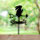 Charming Metal Rabbit Weathervane with Rust-Proof Coating – Black Silhouette Design 4