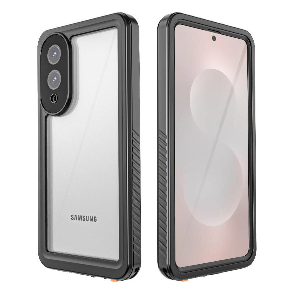 (Black) Waterproof Built Case For Samsung Galaxy S25 Edge Ip68 Waterproof Full In Screen Protector 12Ft Military Shockproof Black 764544176637
