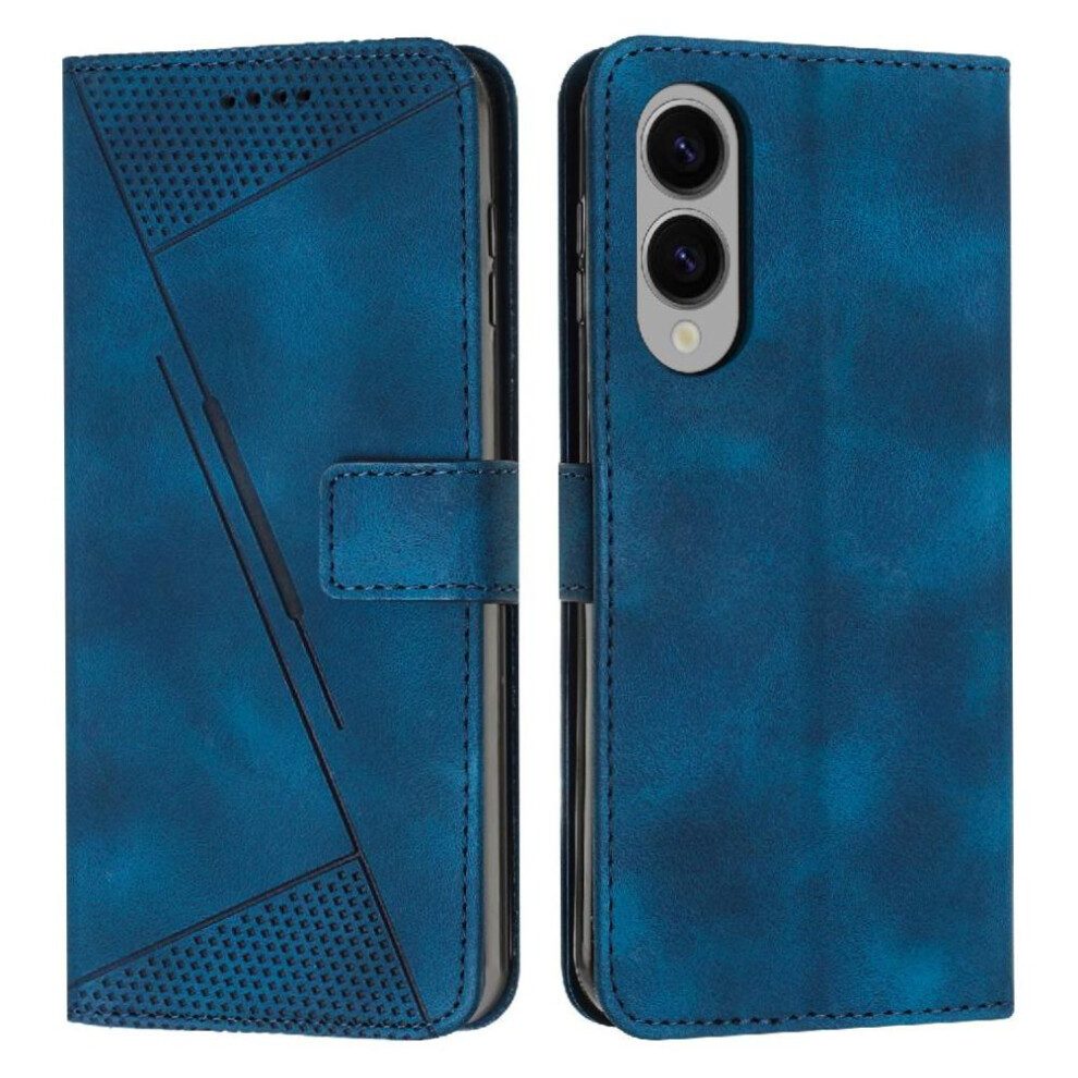 (Blue) Flip Case For Samsung Galaxy S25 Edge Kickstand Card Insertion Wallet Pu Leather Blue 764544176880
