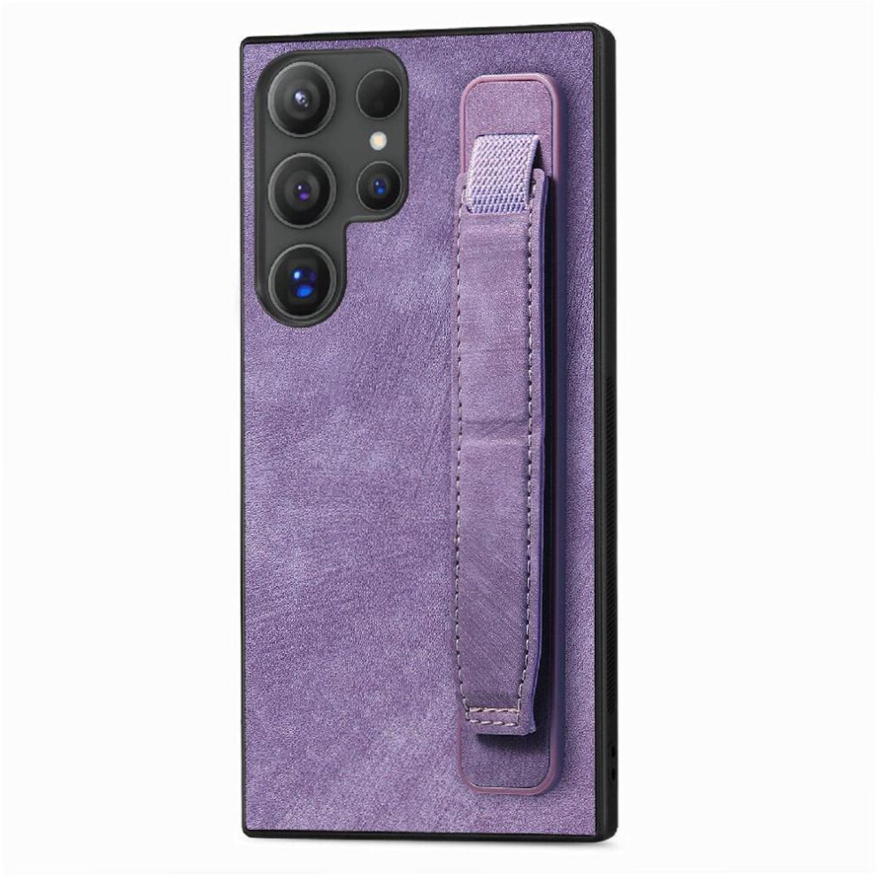 (Purple) Case For Samsung Galaxy S25 Ultra Retro Lightweight Shockproof Wrist Strap Purple 764544177306