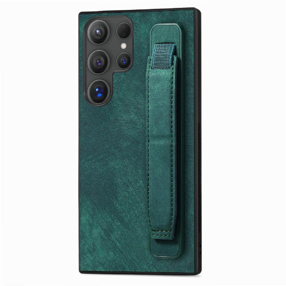 (Green) Case For Samsung Galaxy S25 Ultra Retro Lightweight Shockproof Wrist Strap Green 764544177252