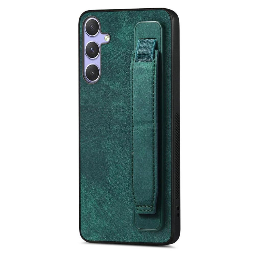 (Green) Case For Samsung Galaxy S25 Wrist Strap Lightweight Retro Shockproof Green 764544177375