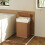 Homcom HOMCOM Laundry Hamper with Removable Washable Liner Bag, Brown 7