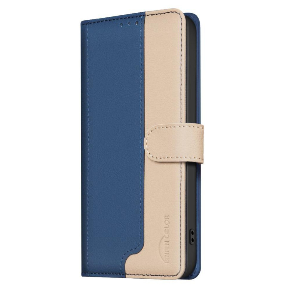 (Blue) Flip Case For Samsung Galaxy S25 Card Slots Holder Flip Folio Shockproof Tpu Inner Shell Rfid Blocking Kickstand Blue 764544179263