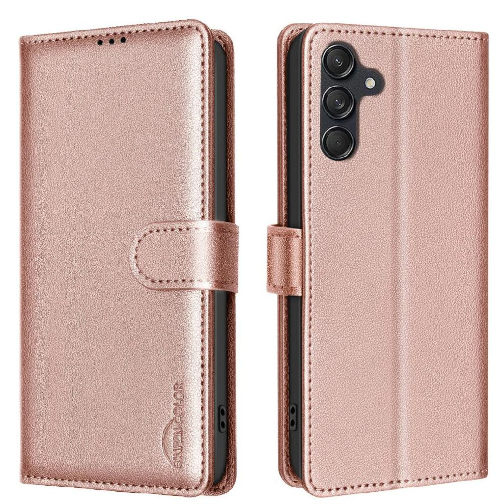 (Gold) Flip Case For Samsung Galaxy S25 Plus Magnetic Card Holder Kickstand Rfid Blocking Pu Leather Wallet Gold 764544179348