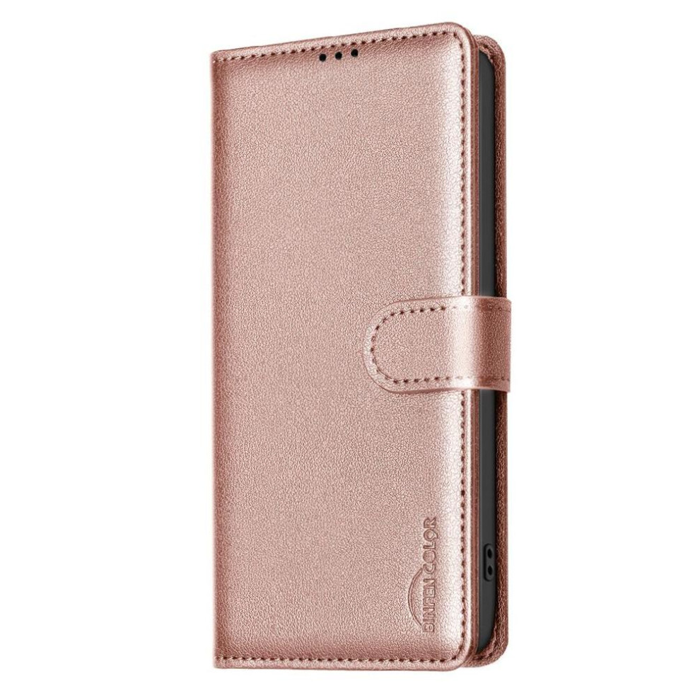 (Gold) Flip Case For Samsung Galaxy S25 Ultra Pu Leather Card Holder Kickstand Magnetic Rfid Blocking Wallet Gold 764544179447